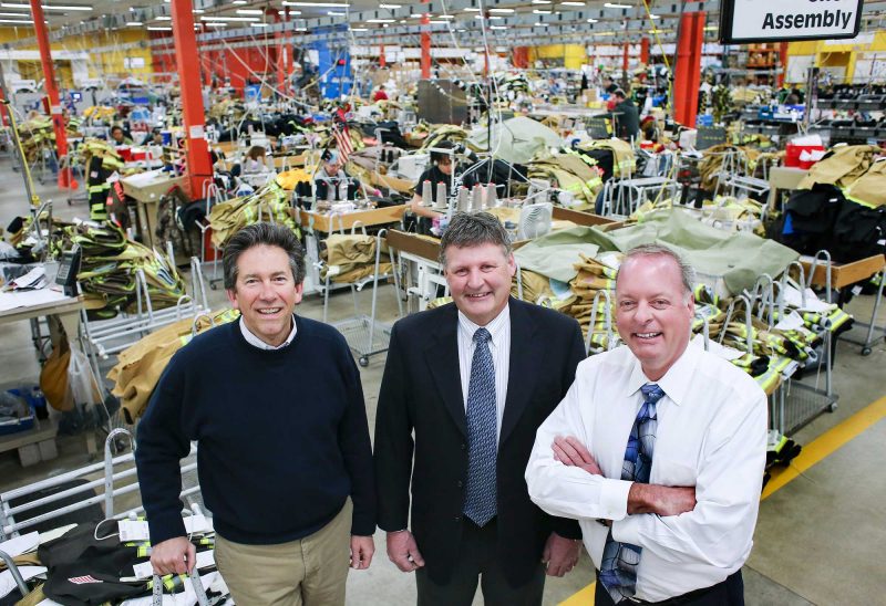 Co-owners Don Welch, Gef Freese and Rob Freese on the factory floor. (Photo by Cheryl Senter.)