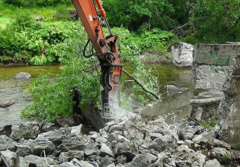 Groton dam removal.