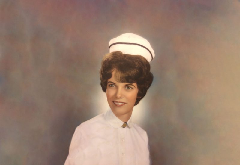 Lois (Toby) Shea, R.N., on her graduation from nursing school in 1963.