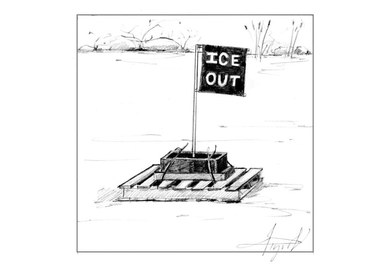 Ice Out. Illustration by Adelaide Tyrol.