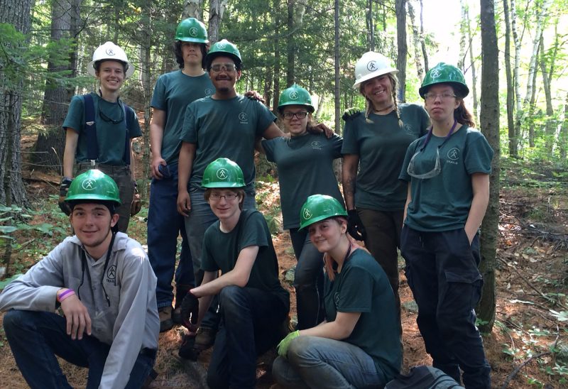 Teen Trail Crew, a NH-JAG summer youth program. (Courtesy photo.)